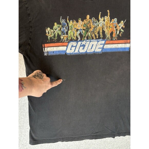 Vtg 2000s Y2K GI JOE Officially Licensed Graphic Tee Shirt Black Unisex Sz XL - Picture 12 of 12